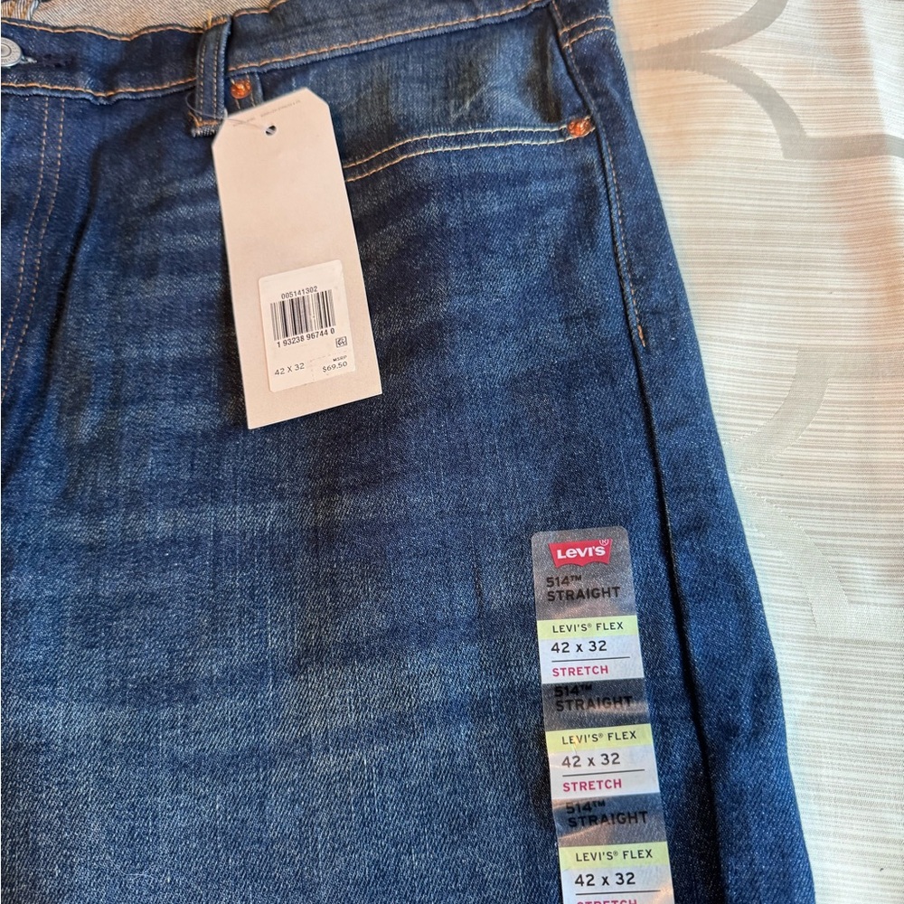 Levi's Men's Dark Blue Straight Jeans